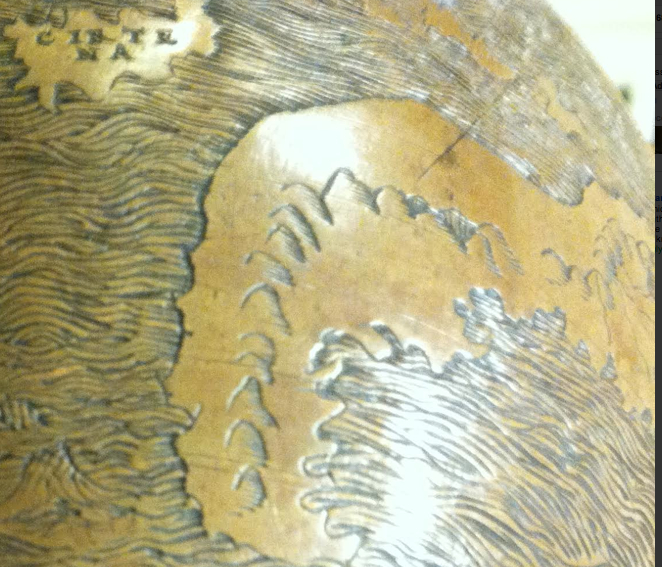 Mountains on Curved Globe's Surface SMissinne