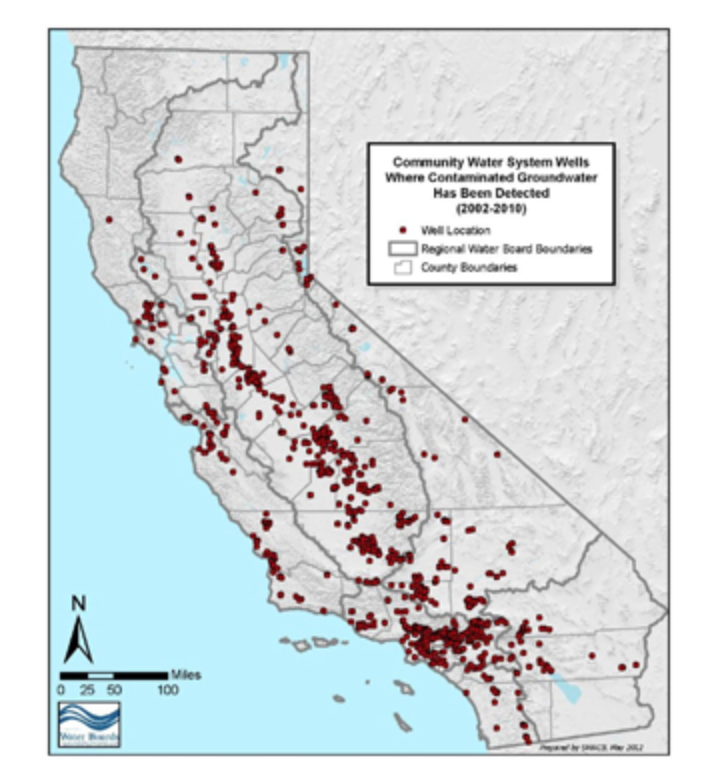 Groundwater in CA:Contaminated